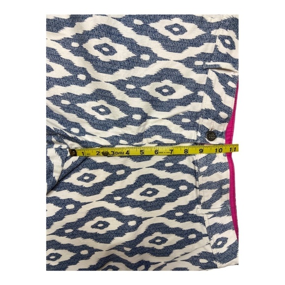 Isaac Mizrahi Tailored Short Dotty Print Flat Front Pockets Women's Size 14 - Picture 5 of 12